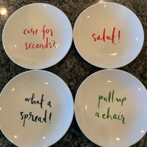 Kate Spade plastic appetizer plates